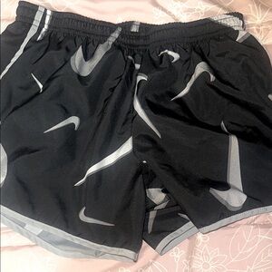 Nike Black and Gray Athletic Shorts
